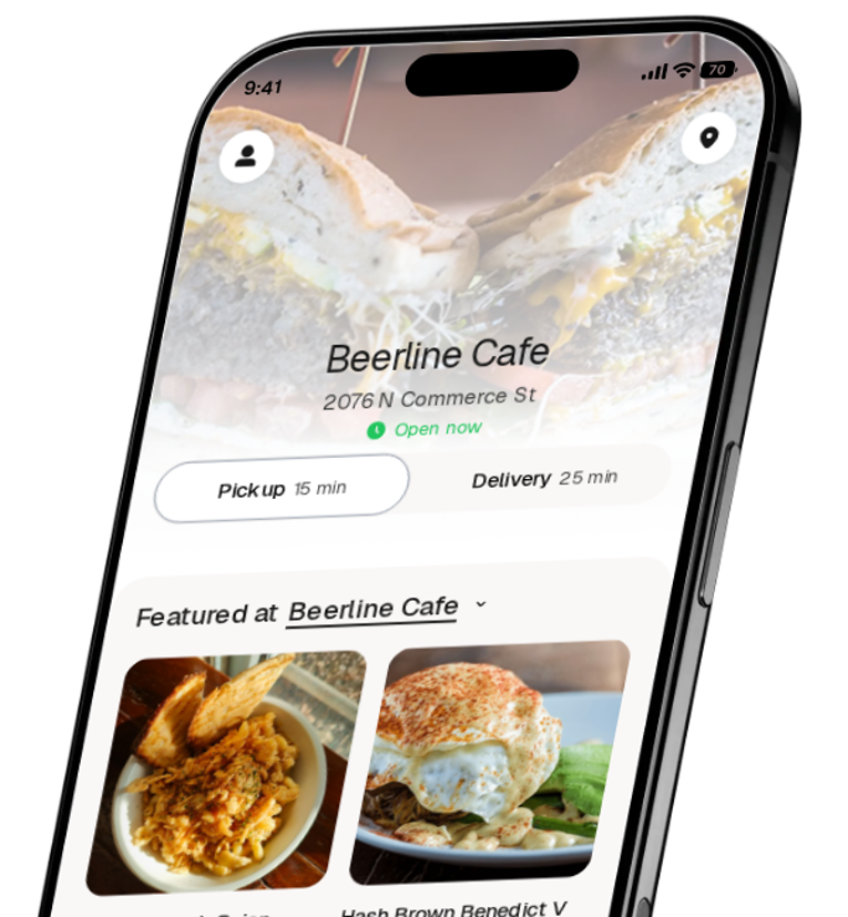 Beerline Cafe app preview
